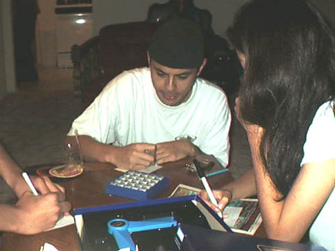 Tysen Playing Boggle